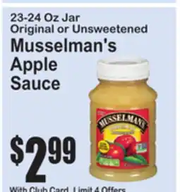 SuperFresh Musselman's Apple Sauce offer