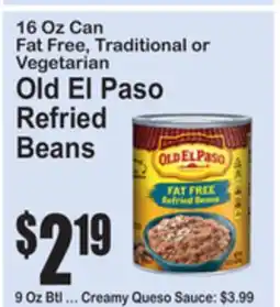 SuperFresh Old El Paso Refried Beans offer