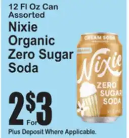 SuperFresh Nixie Organic Zero Sugar Soda offer