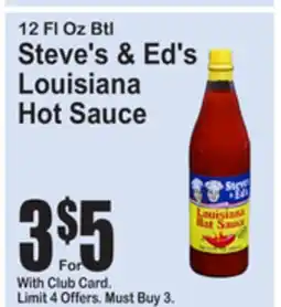 SuperFresh Steve's & Ed's Louisiana Hot Sauce offer