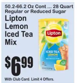 SuperFresh Lipton Lemon Iced Tea Mix offer