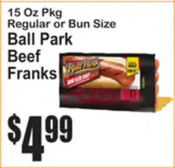 SuperFresh Ball Park Beef Franks offer