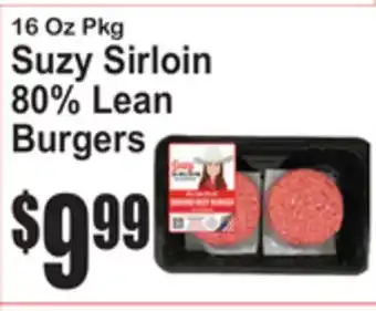 SuperFresh Suzy Sirloin 80% Lean Burgers offer