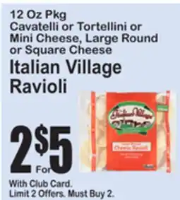 SuperFresh Italian Village Ravioli offer