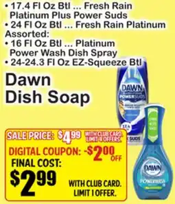 SuperFresh Dawn Dish Soap offer