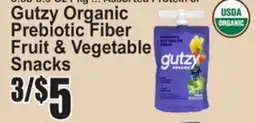 SuperFresh Gutzy Organic Prebiotic Fiber Fruit & Vegetable Snacks offer