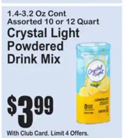 SuperFresh Crystal Light Powdered Drink Mix offer