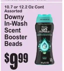 SuperFresh 10.7 or 12.2 Oz Cont Assorted Downy In-Wash Scent Booster Beads offer