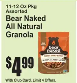 SuperFresh Bear Naked All Natural Granola offer