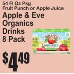 SuperFresh Apple & Eve Organics Drinks offer