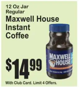 SuperFresh Maxwell House Instant Coffee offer