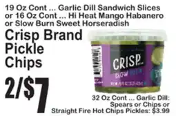 SuperFresh Crisp Brand Pickle Chips offer
