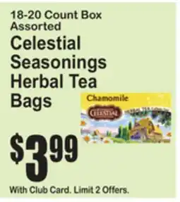 SuperFresh Celestial Seasonings Herbal Tea Bags offer