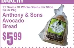 SuperFresh Anthony & Sons Avocado Bread offer