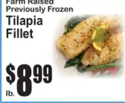 SuperFresh Farm Raised Previously Frozen Tilapia Fillet offer