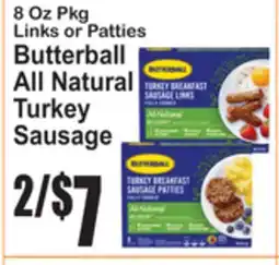 SuperFresh Butterball All Natural Turkey Sausage offer