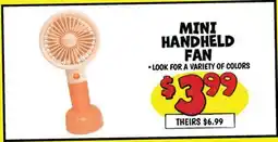 Ollie's MINI HANDHELD FAN offer