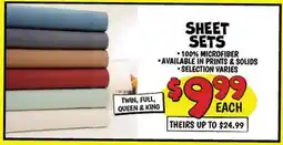 Ollie's SHEET SETS offer
