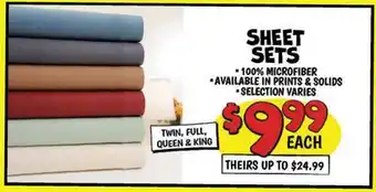 Ollie's SHEET SETS offer