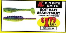Ollie's BIG BITE BAITS SOFT BAIT ASSORTMENT offer