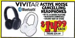 Ollie's VIVITAR ACTIVE NOISE CANCELLING HEADPHONES offer