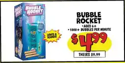 Ollie's BUBBLE ROCKET offer