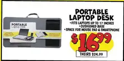 Ollie's PORTABLE LAPTOP DESK offer