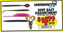 Ollie's YAMAMOTO BAITS SOFT BAIT ASSORTMENT offer
