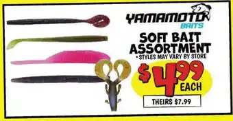 Ollie's YAMAMOTO BAITS SOFT BAIT ASSORTMENT offer