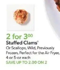 Publix Stuffed Clams offer
