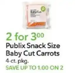 Publix Publix Snack Size Baby Cut Carrots offer