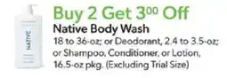 Publix Native Body Wash offer