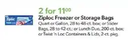 Publix Ziploc Freezer or Storage Bags offer