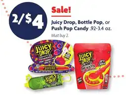 Family Dollar Juicy Drop, Bottle Pop, or Push Pop Candy offer