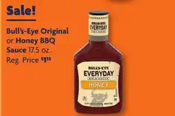 Family Dollar Bull's-Eye Original or Honey BBQ Sauce offer