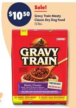 Family Dollar Gravy Train Meaty Classic Dry Dog Food offer