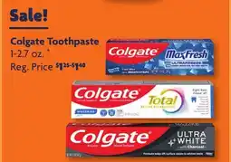 Family Dollar Colgate Toothpaste offer