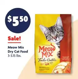 Family Dollar Meow Mix Dry Cat Food offer