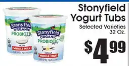 Supremo Foods Inc Stonyfield Yogurt Tub offer