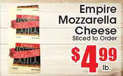 Supremo Foods Inc Empire Mozzarella Cheese offer