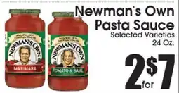 Supremo Foods Inc Newman's Own Pasta Sauce offer