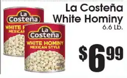 Supremo Foods Inc La Costeña White Hominy offer