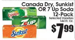 Supremo Foods Inc Canada Dry, Sunkist OR 7 Up Soda offer