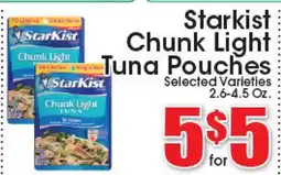 Supremo Foods Inc Starkist Chunk Light Tuna Pouches offer