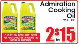 Supremo Foods Inc Admiration Cooking Oil offer