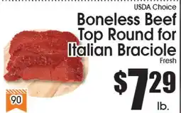 Supremo Foods Inc USDA Choice Boneless Beef Top Round for Italian Braciole offer