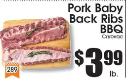 Supremo Foods Inc Pork Baby Back Ribs BBQ offer