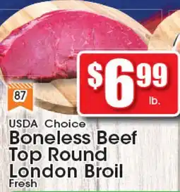 Supremo Foods Inc USDA Choice Boneless Beef Top Round London Broil offer