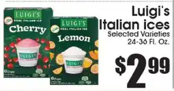 Supremo Foods Inc Luigi's Italian ices offer