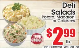Supremo Foods Inc Deli Salads offer